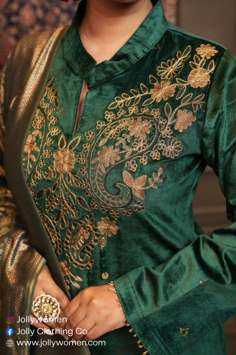 GREEN PREMIUM KURTA SET