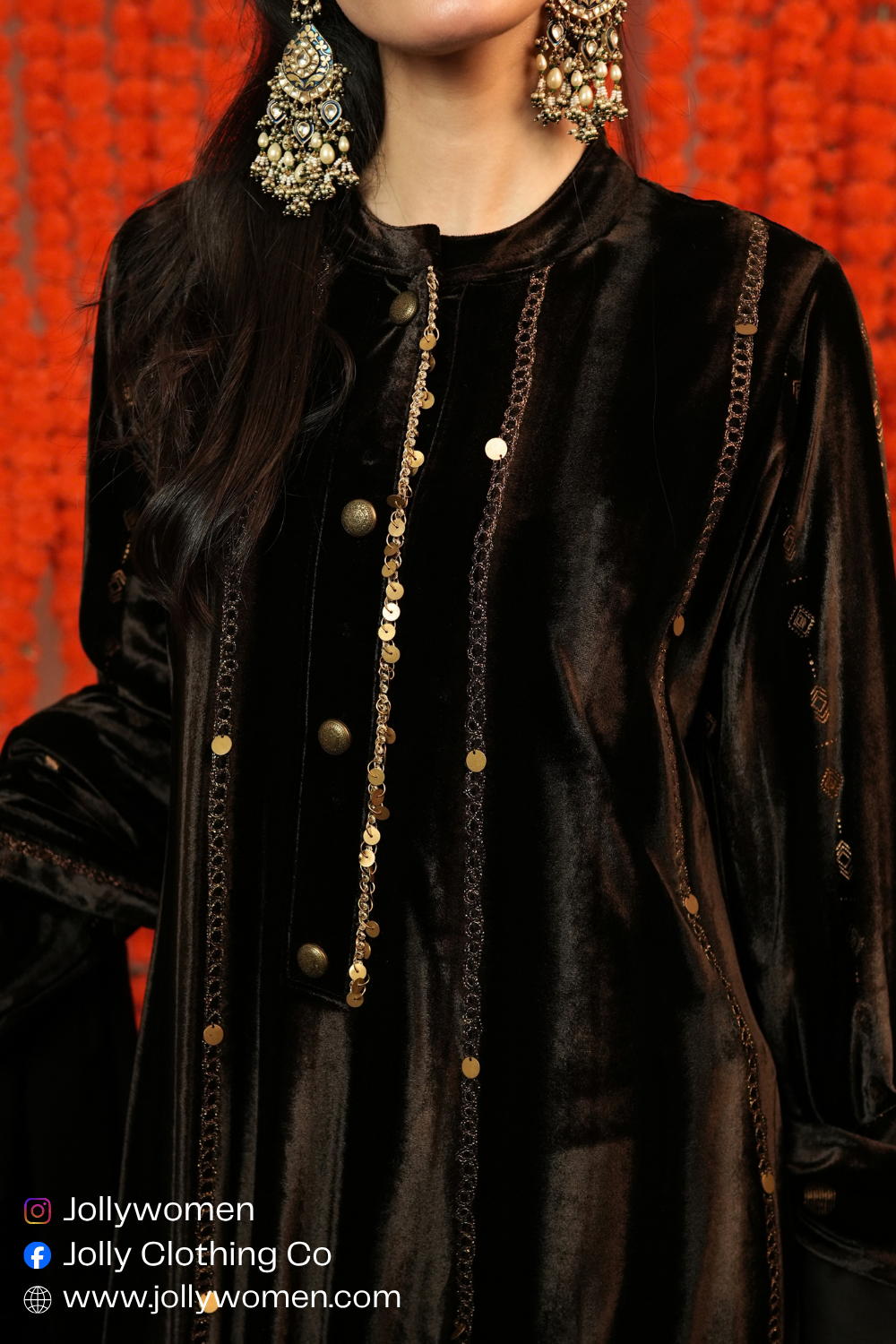 BROWN LUXURY KURTA SET