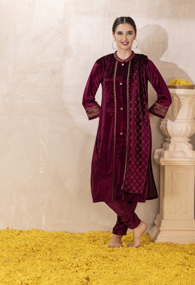 Trendy Light Ash Colour Chikankari Kurta., Jolly Silks - The Destination  Of Silks